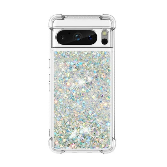 Google Pixel 7A - Transparent Glitter Liquid Sand Fashion-Forward Series Case