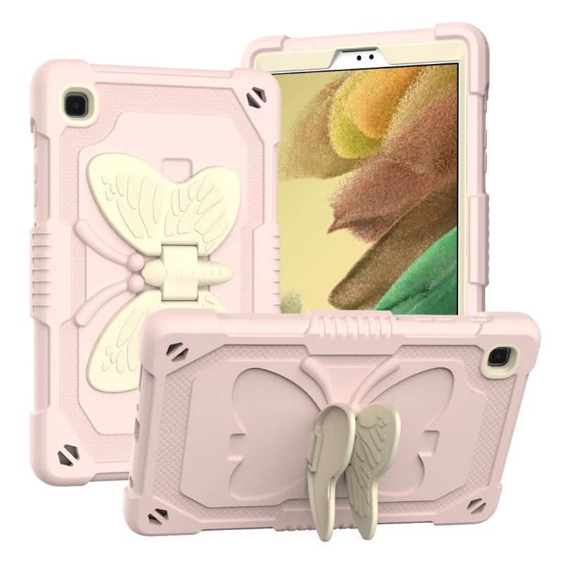 Load image into Gallery viewer, [Built-in Stand] Samsung Galaxy Tab S9 Plus 12.4&quot; 2023 (SM-X810) - Kids Silicone Butterfly Heavy Duty Shockproof Case
