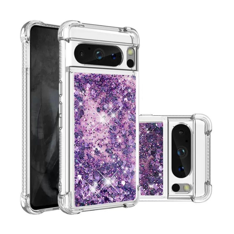 Load image into Gallery viewer, Google Pixel 7A - Transparent Glitter Liquid Sand Fashion-Forward Series Case
