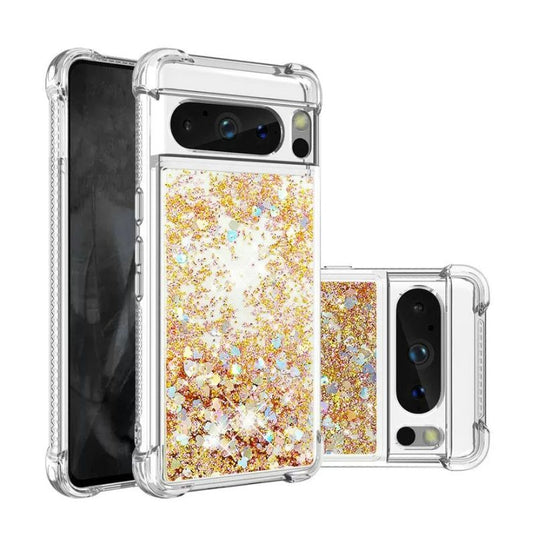 Google Pixel 7A - Transparent Glitter Liquid Sand Fashion-Forward Series Case