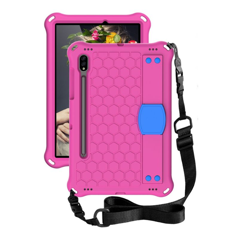 Load image into Gallery viewer, [Wrist Strap Holder] Samsung Galaxy Tab A7 10.4&quot; 2020 (T500/T505) - EVA Silicone Honeycomb Shockproof Case With Strap
