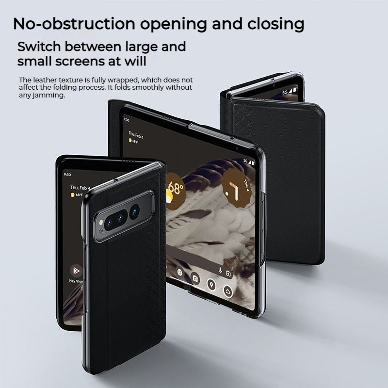 Load image into Gallery viewer, Google Pixel Fold - Full Wrap Leather Texture Magnetic Foldable Essentials Series Case
