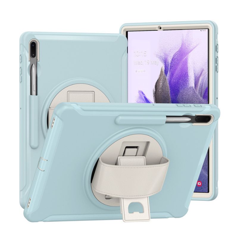 Load image into Gallery viewer, [Built-in Stand] Samsung Galaxy Tab A7 lite 8.7&quot; 2021 (T220/T225) - 360 Degree Full Wrap Rotating Shockproof Case With Wrist Strap
