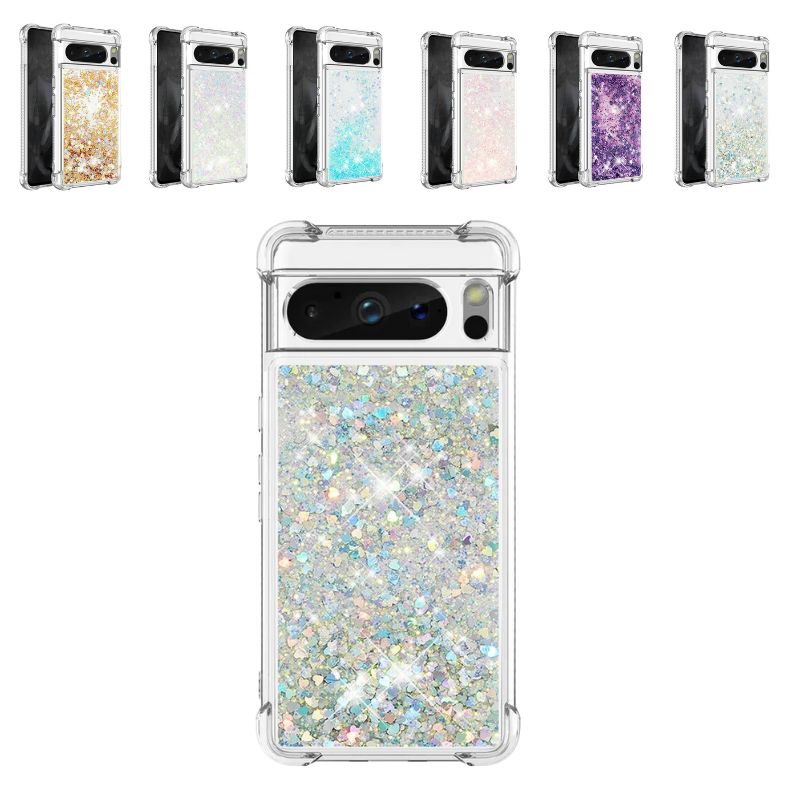 Load image into Gallery viewer, Google Pixel 7A - Transparent Glitter Liquid Sand Fashion-Forward Series Case
