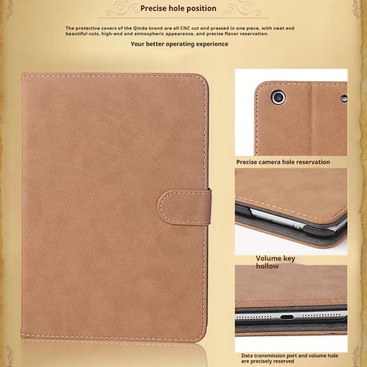 Apple iPad 5th (2017) / iPad 6th (2018) 9.7" - PU Leather Retro Style Matte Texture Essentials Series Case