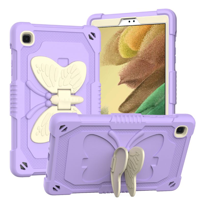 Load image into Gallery viewer, [Built-in Stand] Samsung Galaxy Tab A9 2023 8.7&quot; (SM-X110) - Kids Silicone Butterfly Heavy Duty Shockproof Case
