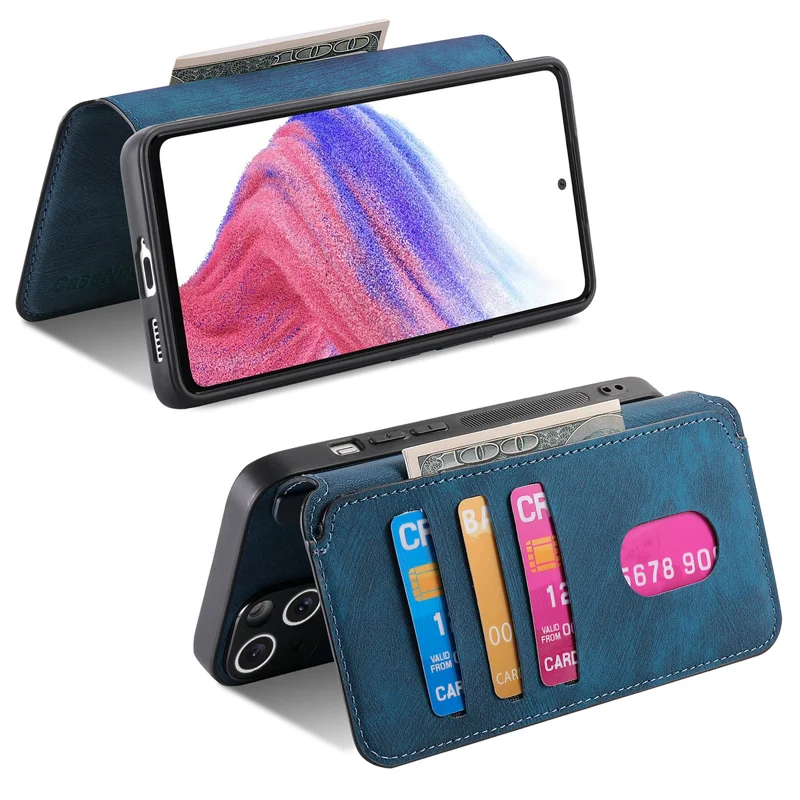 Load image into Gallery viewer, [Magsafe Compatible][Detachable] Samsung Galaxy S25 Edge (SM-S937) - Leather Flip Shockproof Wallet Series Case With Card Slot
