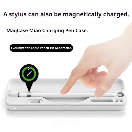 Apple Pencil 1st - Multifunctional Portable Magnetic Wireless Charger Mini Storage Case