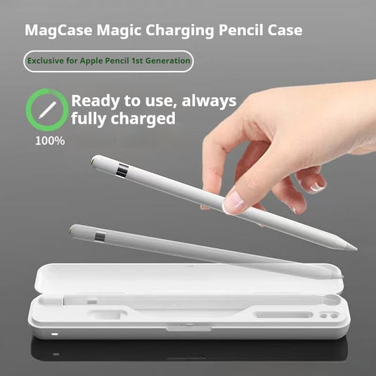 Apple Pencil 1st - Multifunctional Portable Magnetic Wireless Charger Mini Storage Case