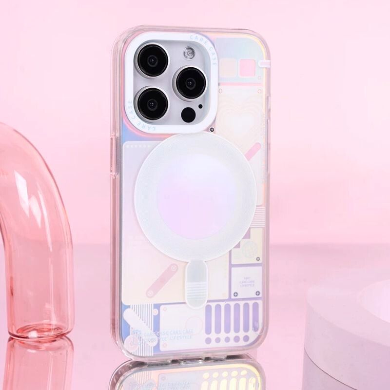 Load image into Gallery viewer, [Magsafe Compatible] Apple iPhone 16/Plus/Pro/Max - Premium Quality White Laser Fashion-Forward Series Case
