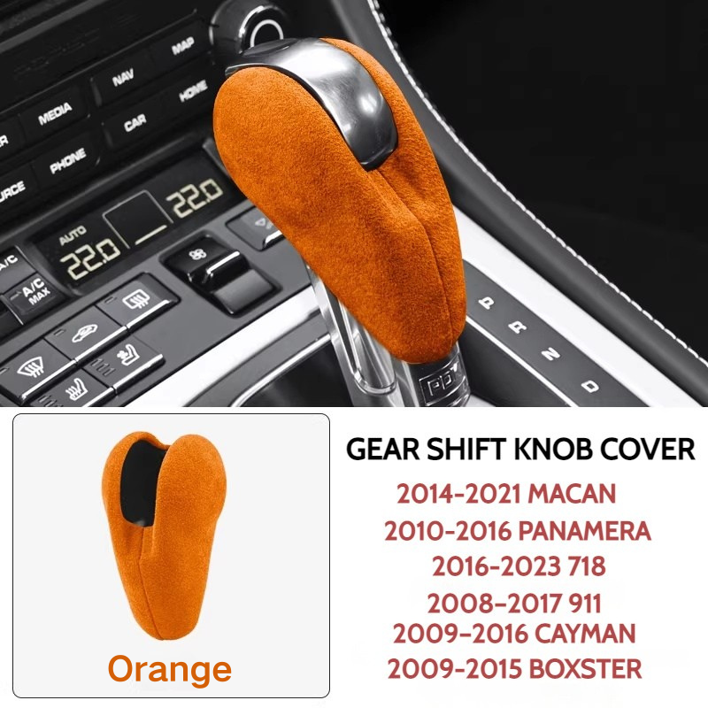 Load image into Gallery viewer, Porsche Macan Suede Gear Shift Knob Cover – Nano Adhesive Interior Trim Protection For Porsche Macan, Panamera, 718, 911, Cayman, and Boxster - i-Station Mobile Phone &amp; Electronic Device Repair and Accessories
