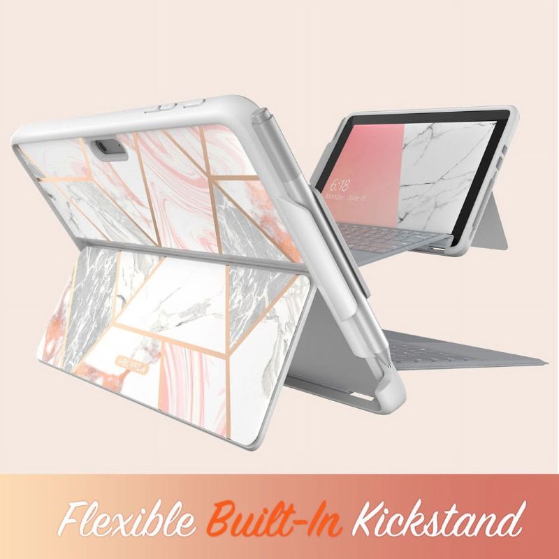 [With Pen Slot] Microsoft Surface Pro 11 - iBlason TPU Soft Frame Slim Glitter Marble Shockproof Case - i-Station Mobile Phone & Electronic Device Repair and Accessories