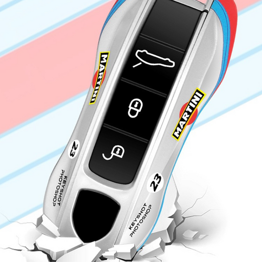 Porsche Stylish Touches Car Key Fob Case Cover For Cayenne, Panamera, Taycan, Macan, 718, 911