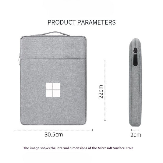 Microsoft Surface Pro X (1876) - Business Handbag Case Sleeve With Power Bank Bag