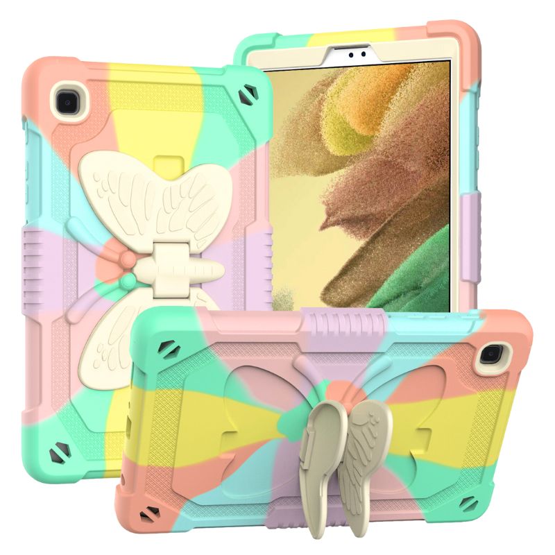 Load image into Gallery viewer, [Built-in Stand] Samsung Galaxy Tab S9 Plus 12.4&quot; 2023 (SM-X810) - Kids Silicone Butterfly Heavy Duty Shockproof Case
