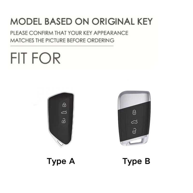 Load image into Gallery viewer, Volkswagen Luxury Suede Car Key Fob Case Cover For ID3, ID4, ID6, Golf, Passat, Talagon, Teramont X, Lamando L, Viloran, Tavendor
