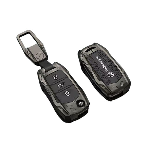 Volkswage Heavy-Duty Mecha Car Key Fob Case Cover For Golf 8, Golf 8 Pro, ID.3, ID.4 X, ID.6, Lamando L, Talagon, Tavendor, Teramont X
