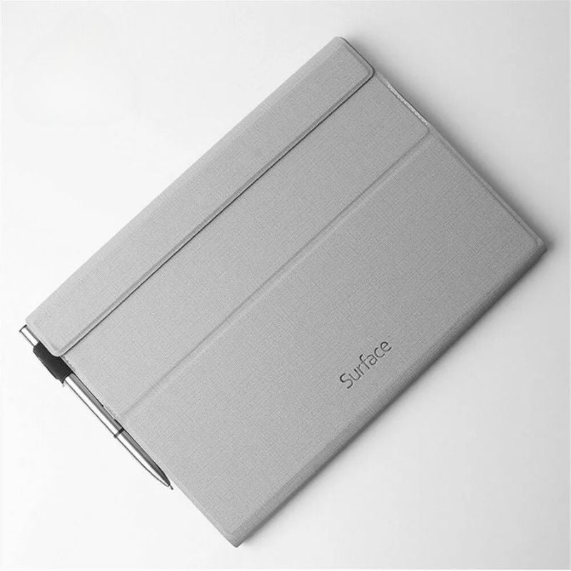 Microsoft Surface Pro 4/5/6/7 - PU Leather Foldable Stand Case - i-Station Mobile Phone & Electronic Device Repair and Accessories