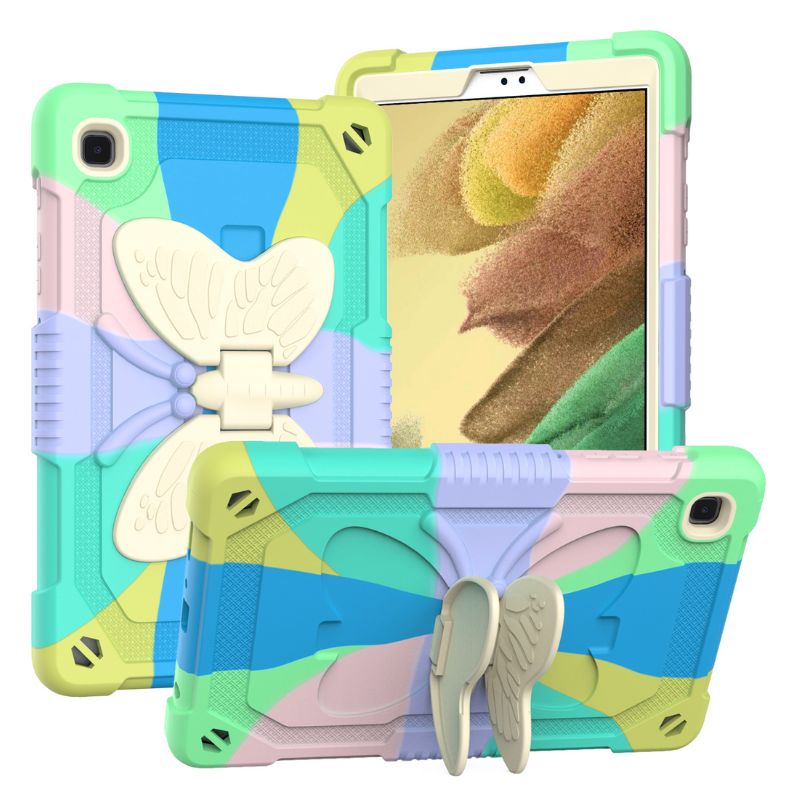 Load image into Gallery viewer, [Built-in Stand] Samsung Galaxy Tab S9 Plus 12.4&quot; 2023 (SM-X810) - Kids Silicone Butterfly Heavy Duty Shockproof Case
