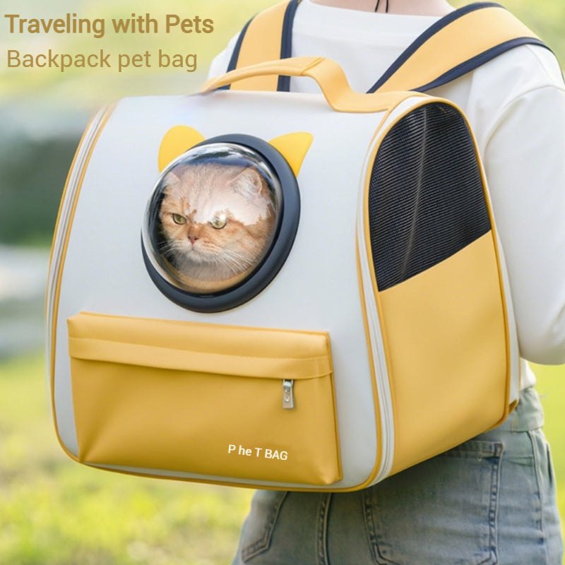 Load image into Gallery viewer, Space Capsule Pet Large Capacity Portable Backpack Shoulder Carrier Bag
