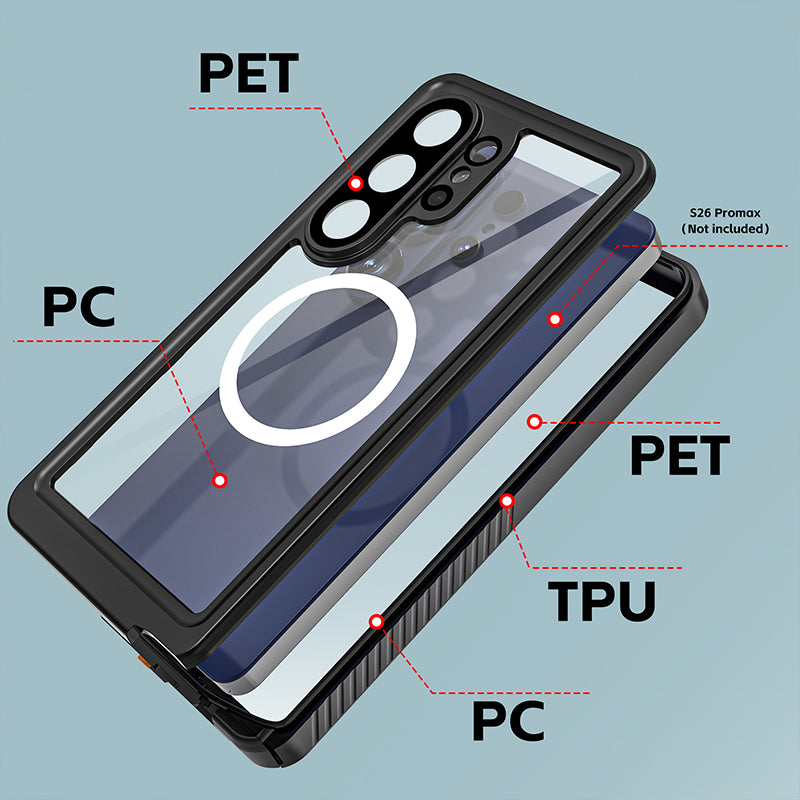 Load image into Gallery viewer, [Magsafe Compatible][FS Series] Samsung Galaxy S26 &amp; Plus &amp; Ultra - Redpepper Full Covered Waterproof Heavy Duty Tough Armor Case
