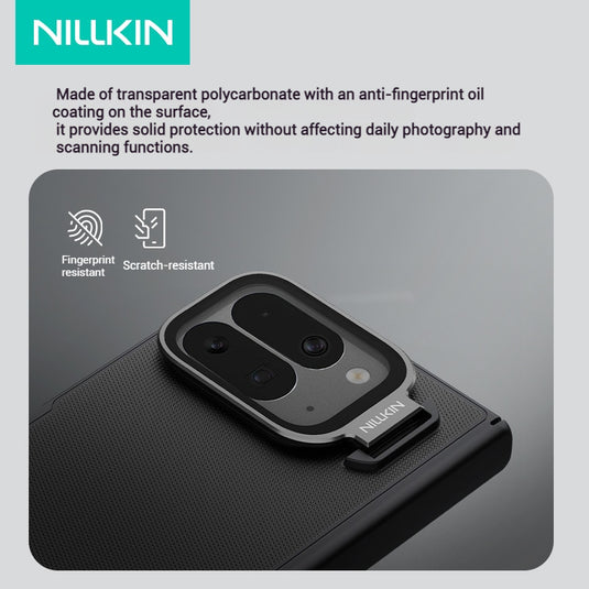 [With Lens Holder] [Magsafe Compatible] Google Pixel 10 Pro Fold - Nillkin Matte Shield Stand Protective Case with Magnetic Foldable Design