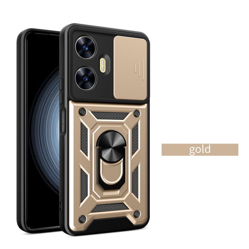 Load image into Gallery viewer, [Built-in Metal Kickstand][With Lens Cover] Oppo Reno12 &amp; Pro &amp; F Full-Cover Shockproof Protective Case

