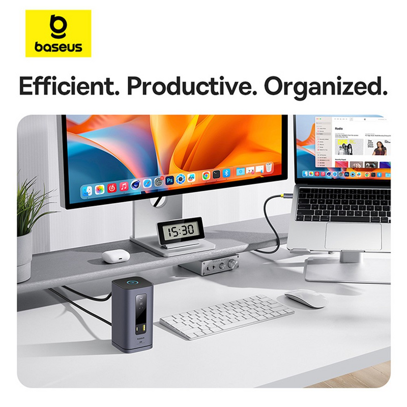 Load image into Gallery viewer, Baseus Spacemate Series 11-in-1 (MAC) Docking Station-Space Grey
