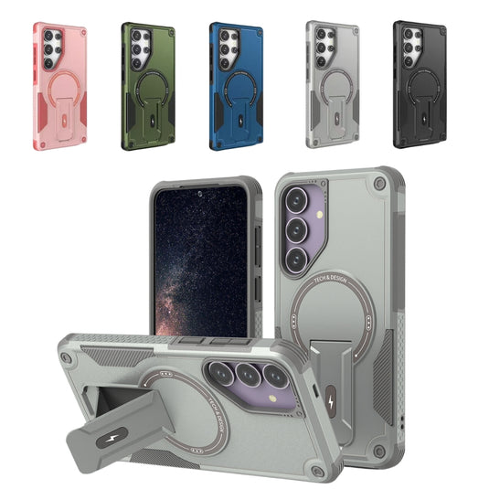 [Magsafe Compatible] Samsung Galaxy S25/Plus/Ultra - Magnetic Invisible Stand Heavy Duty Series Case