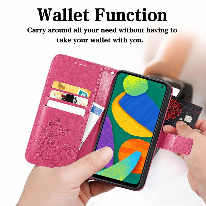 Load image into Gallery viewer, [With Card Slot] Samsung Galaxy S21/Plus/Ultra/FE - Clover Pattern PU Leather Flip Wallet Series Stand Case
