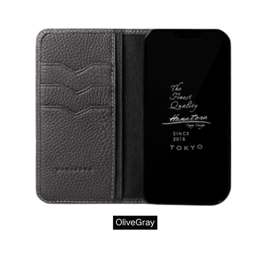 [With Card Slot][Snap Buckle] Apple iPhone 15/Plus/Pro/Max - TPU Shockproof Magnetless Genuine Leather Flip Wallet Series Stand Case