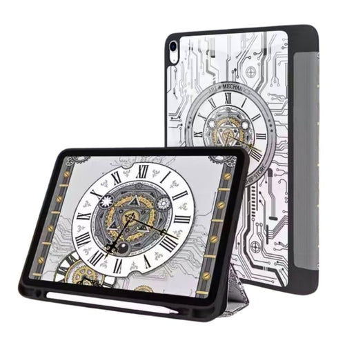 [With Pen Slot] Apple iPad Air 11-inch M2 (2024) - Acrylic Mechanical Age Elements Fashion-Forward Series Case