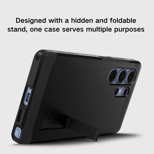 [Magsafe Compatible] Samsung Galaxy S25/Plus/Ultra - Spigen Business Matte Full-wrapped Airbag Drop-Proof PC Stand Case