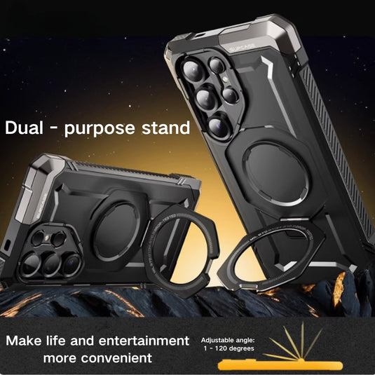 Samsung Galaxy S25 Ultra (SM-S938) - SUPCASE High-Power Magnetic Matte Transparent Heavy Duty Series Stand Case