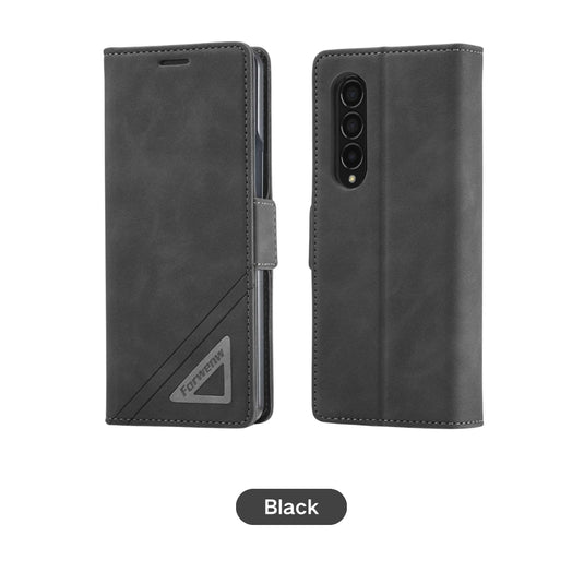 [With Card Slot] Samsung Galaxy Fold 4 (SM-F936) - Business PU Leather Wallet Series Stand Case