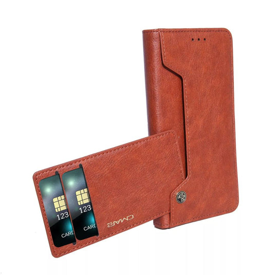 [With Card Slot] Samsung Galaxy S22/Plus/Ultra - Double-sided Card Slot PU Leather Flip Wallet Series Stand Case