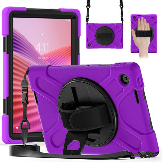 [Built-in Stand] Lenovo Tab 10.1" 2025 (TB311FU/TB311XU) - Kid Shockproof Heavy Duty Series Case With Shoulder Strap