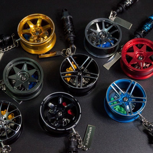 Q5T Wheel Hub Style Car Rearview Mirror Pendant Stylish High-End Vehicle Interior Accessory - i-Station Mobile Phone & Electronic Device Repair and Accessories