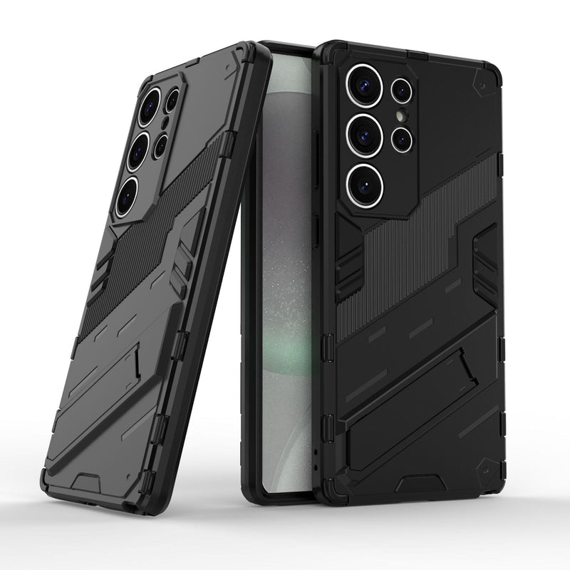 Load image into Gallery viewer, Samsung Galaxy A25 (SM-A256) - Shockproof Punk Stand Heavy Duty Case
