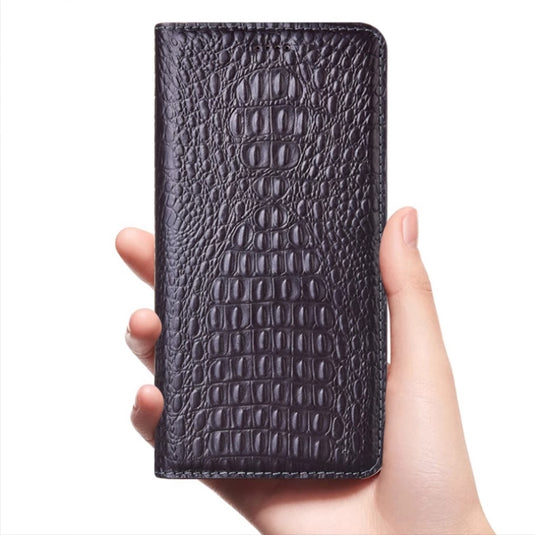 [With Card Slot] Motorola Moto Edge 50 Pro - Business Genuine Leather Flip Wallet Series Stand Case