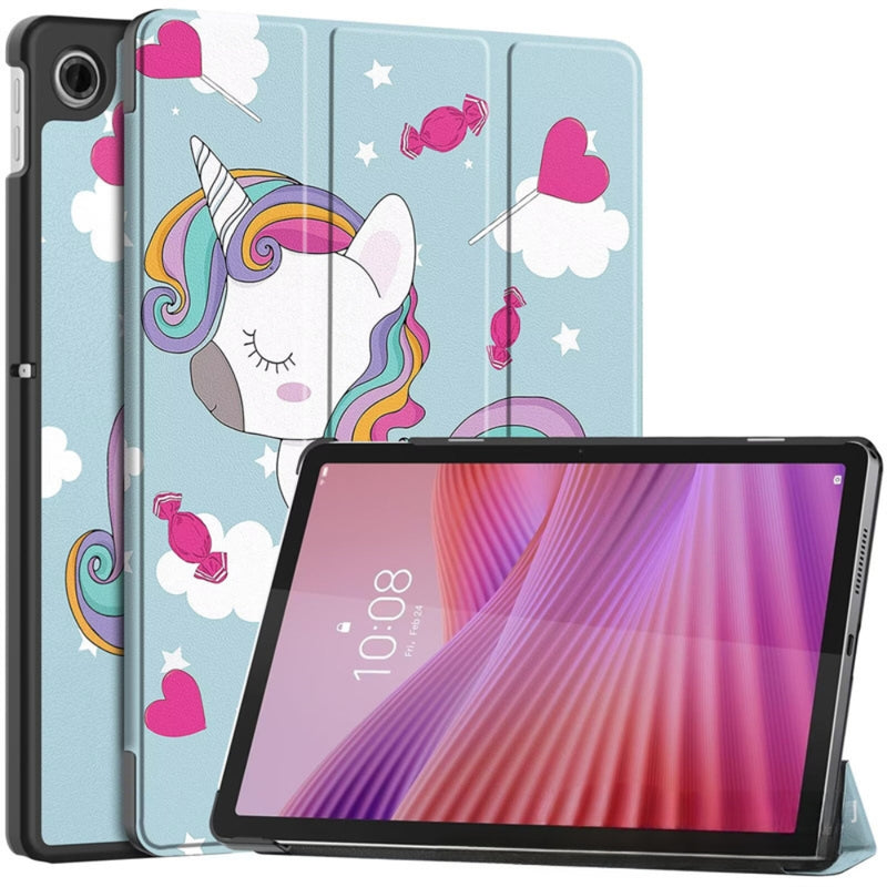 Load image into Gallery viewer, Lenovo Tab 10.1&quot; 2025 (TB311FU/TB311XU) - Silicone Triple-fold Intelligent Sleep Stand Series Case
