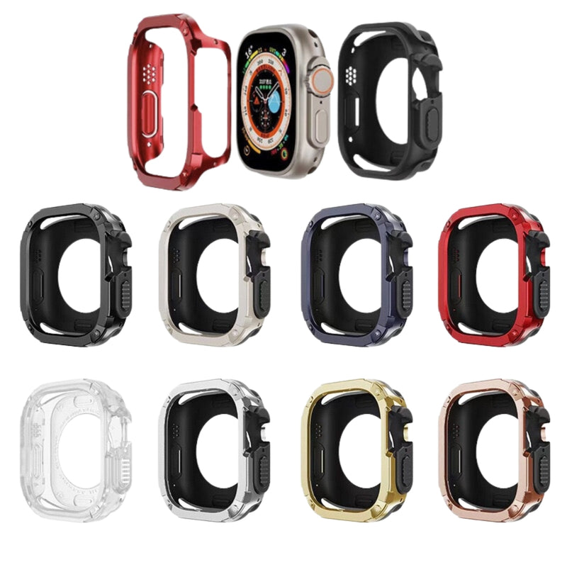 Load image into Gallery viewer, Apple Watch Series 7/8/9/10/Ultra - Metal Armor Hollow-out Heavy Duty Series Case
