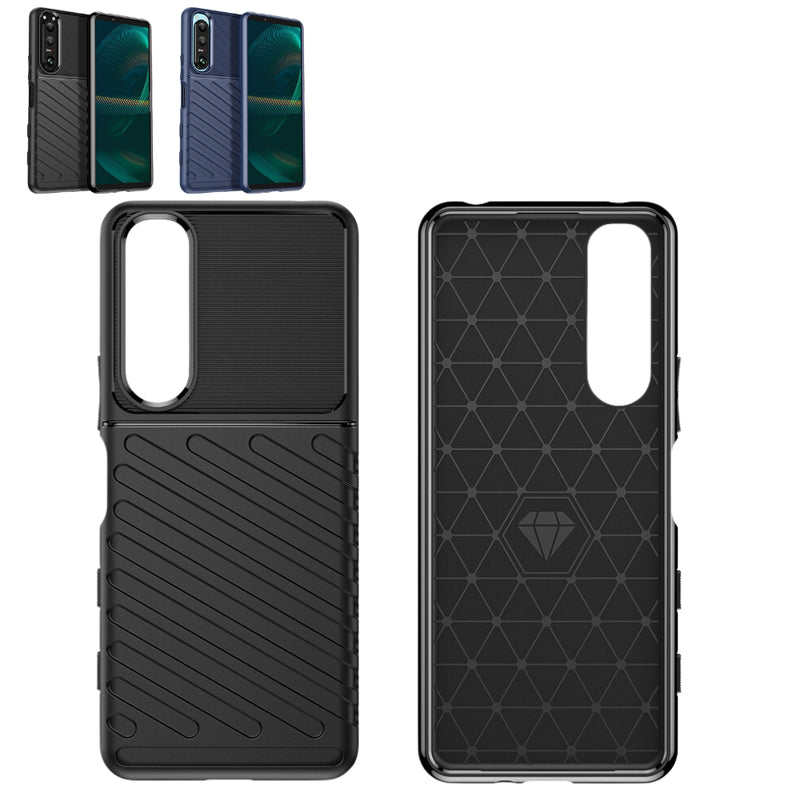 Load image into Gallery viewer, Sony Xperia 1 III - Thunder Anti-fingerprint TPU Silicone Heavy Duty Series Case
