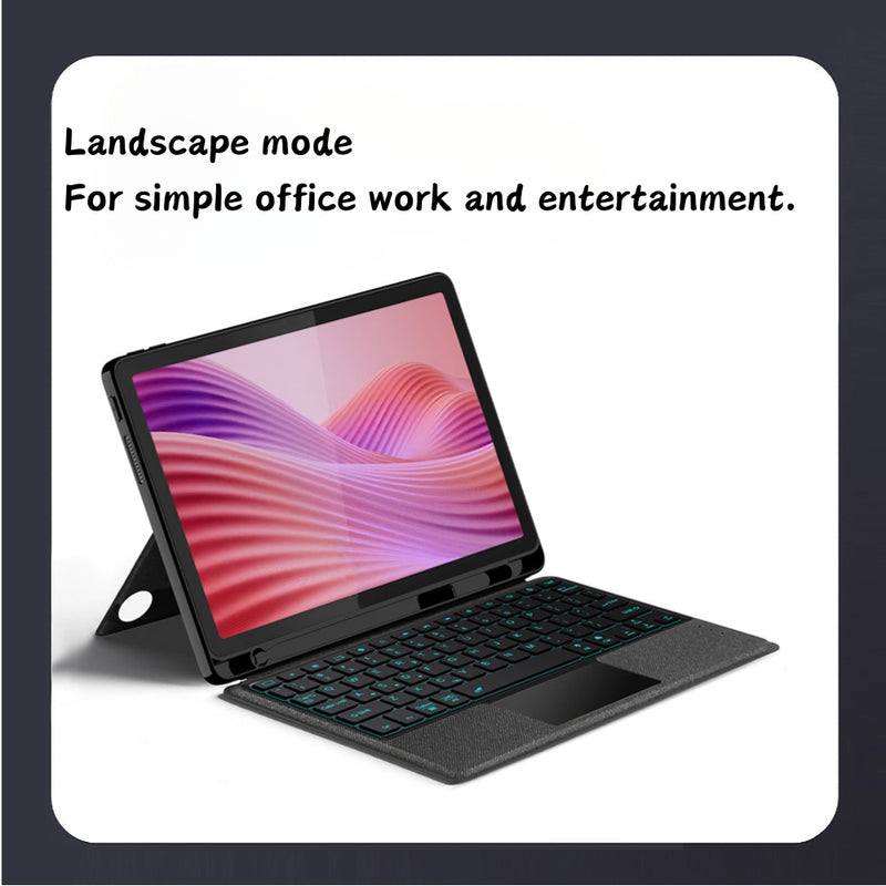 Load image into Gallery viewer, Lenovo Idea Tab Pro 12.7&quot; 2025 (TB373FU/TB375FC) - Smart Detachable Type Touch Keyboard Case with Backlight
