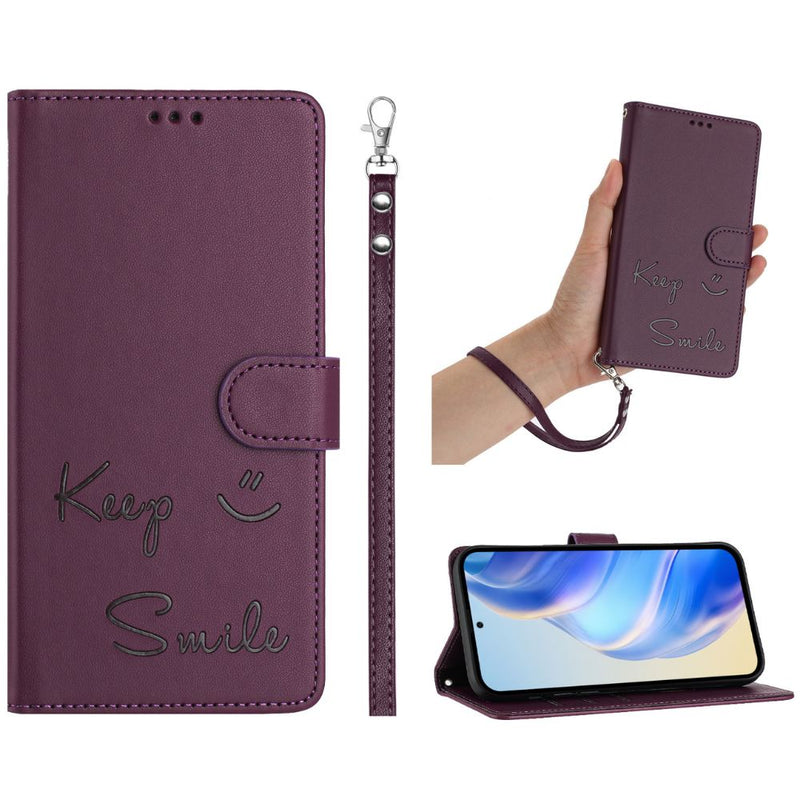 Load image into Gallery viewer, [With Card Slot] OPPO Reno 12 Pro 5G (CPH2629) - Fashion Smile PU Leather Wallet Series Stand Case With Lanyard
