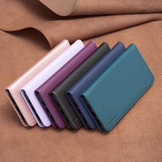 [With Card Slot][Adjustable Stand] Google Pixel 7/7A/7 Pro - Pure Color Drop Proof PU Leather Flip Wallet Series Case