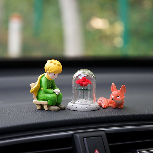 Mini Little Prince Car Dashboard Ornament Set – Cute Healing Style Interior Decoration Gift - i-Station Mobile Phone & Electronic Device Repair and Accessories