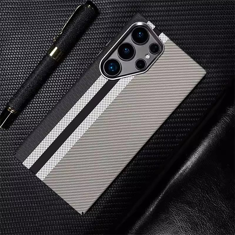 Load image into Gallery viewer, [Magsafe Compatible] Samsung Galaxy S24/Plus/Ultra - Kevlar Carbon Fiber Texture Shockproof Case
