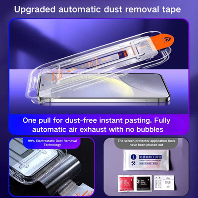 [Easy Automatic Fit Self-Installation Kit] Samsung Galaxy A20s (A207) - Magic Box Full Covered 9H Hardness HD Tempered Glass Screen Protector - i-Station Mobile Phone & Electronic Device Repair and Accessories