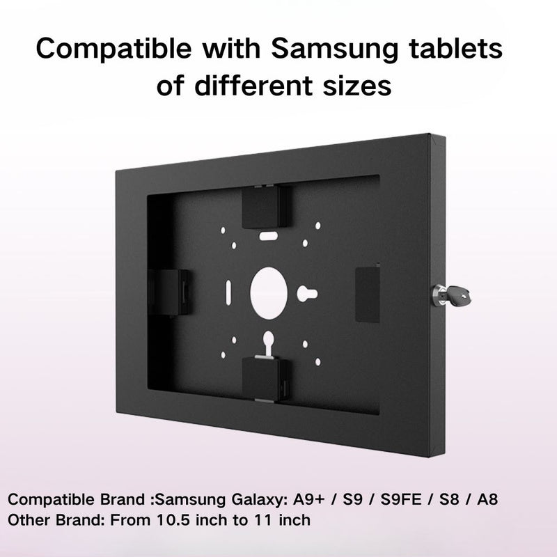 Load image into Gallery viewer, Samsung Galaxy Tab A9+/S9/S9FE/S8/A8 - Wall-mounted All-inclusive Metal Display Wall Anti-theft Universal Case With Lock
